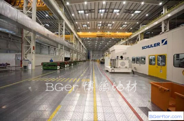 重型工業(yè)制造工廠地板地面處理 機械 汽車工廠 電廠 工業(yè)車間鋼地板地面鋪設材料-2