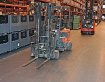 標(biāo)準(zhǔn)倉(cāng)庫(kù)走叉車+托盤(pán)車地面用什么材料